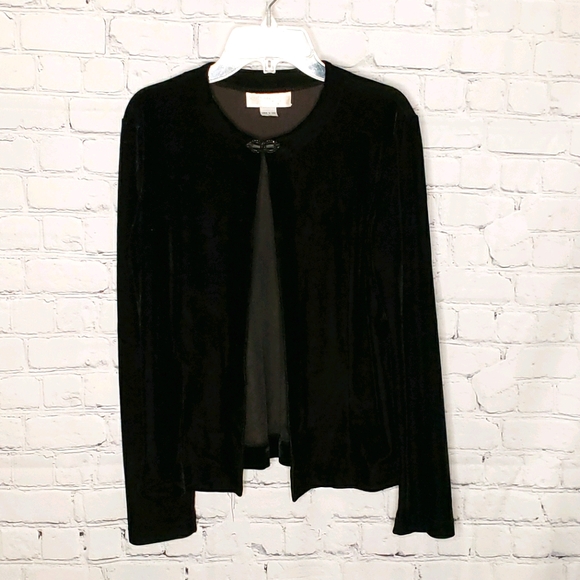 Vintage Scott McClintock Velvet open Cardigan size Medium - Picture 1 of 7